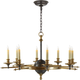 Leaf and Arrow Large Chandelier