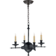 Leaf and Arrow Small Chandelier
