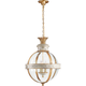 Crown Top Banded Globe Lantern