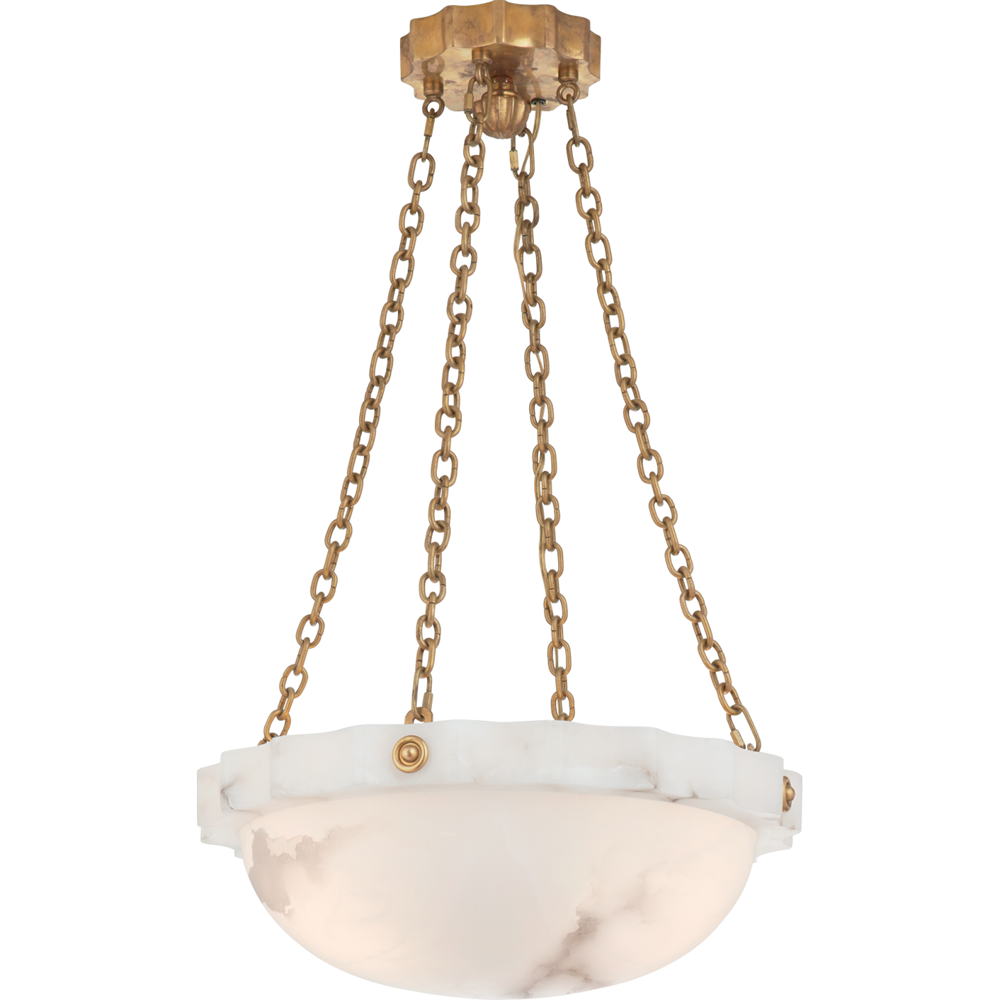 Fluted Band Medium Chandelier