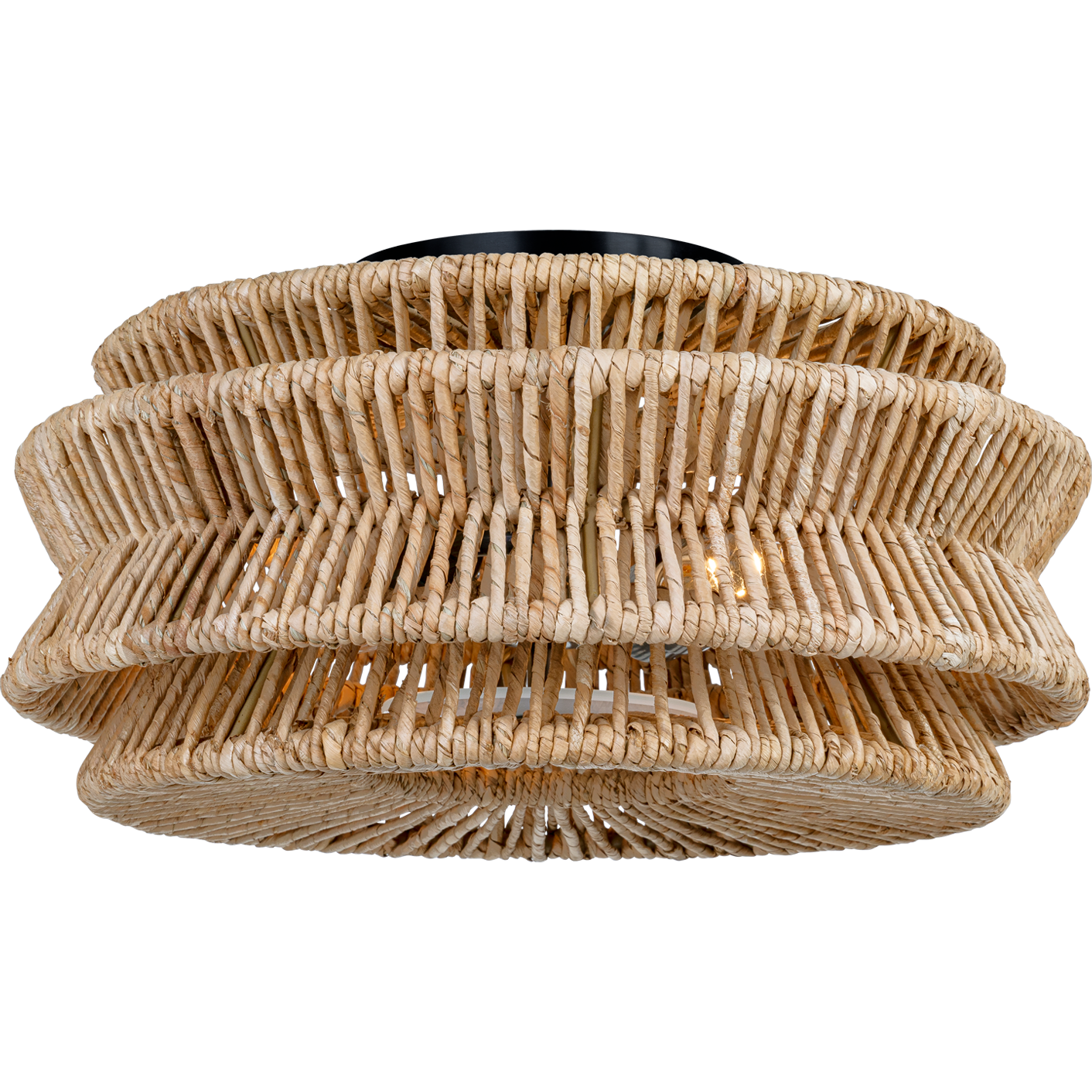 Antigua Large Drum Semi Flush Mount