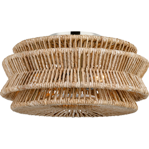 Antigua Large Drum Semi Flush Mount