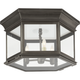 Club Large Hexagonal Flush Mount