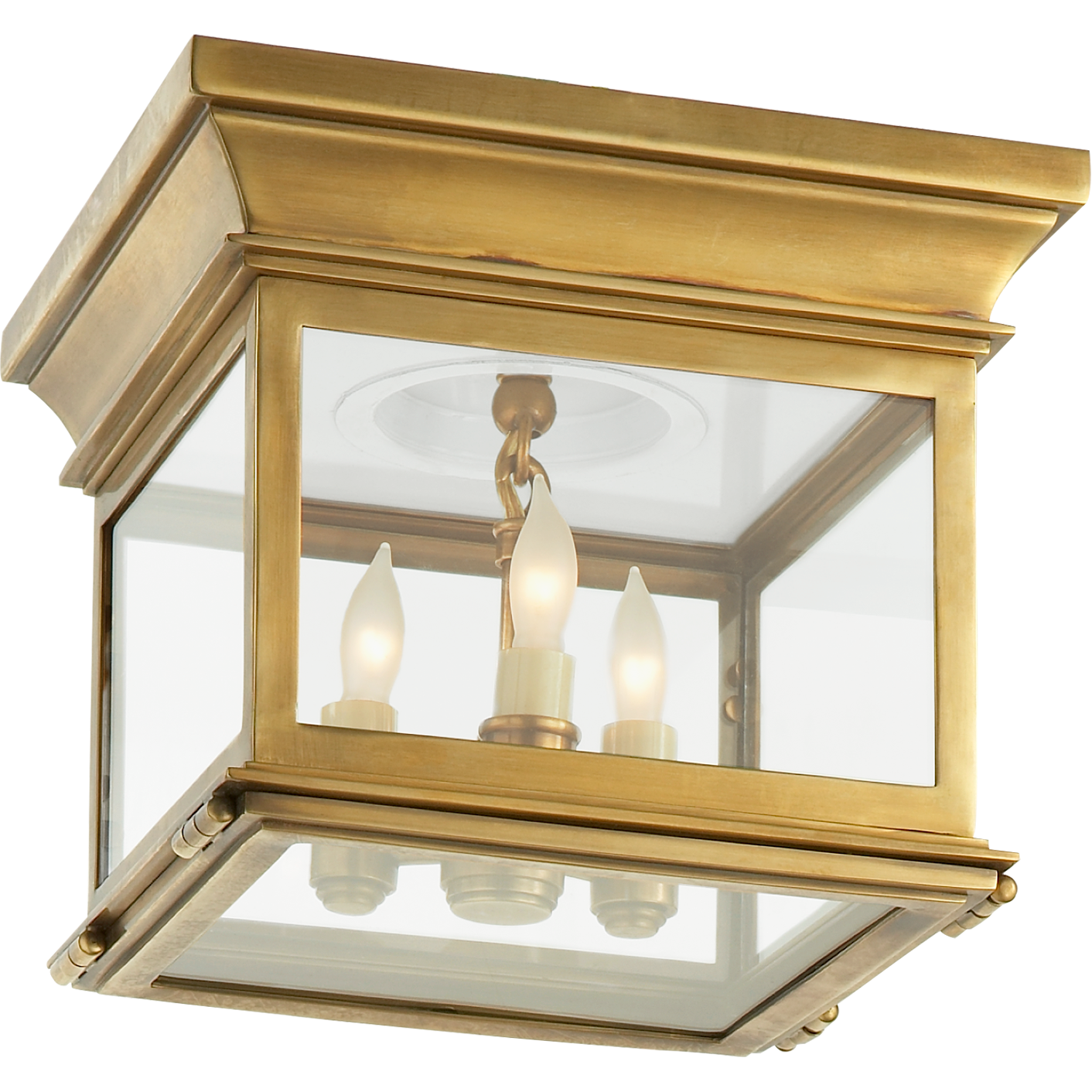 Club Small Square Flush Mount