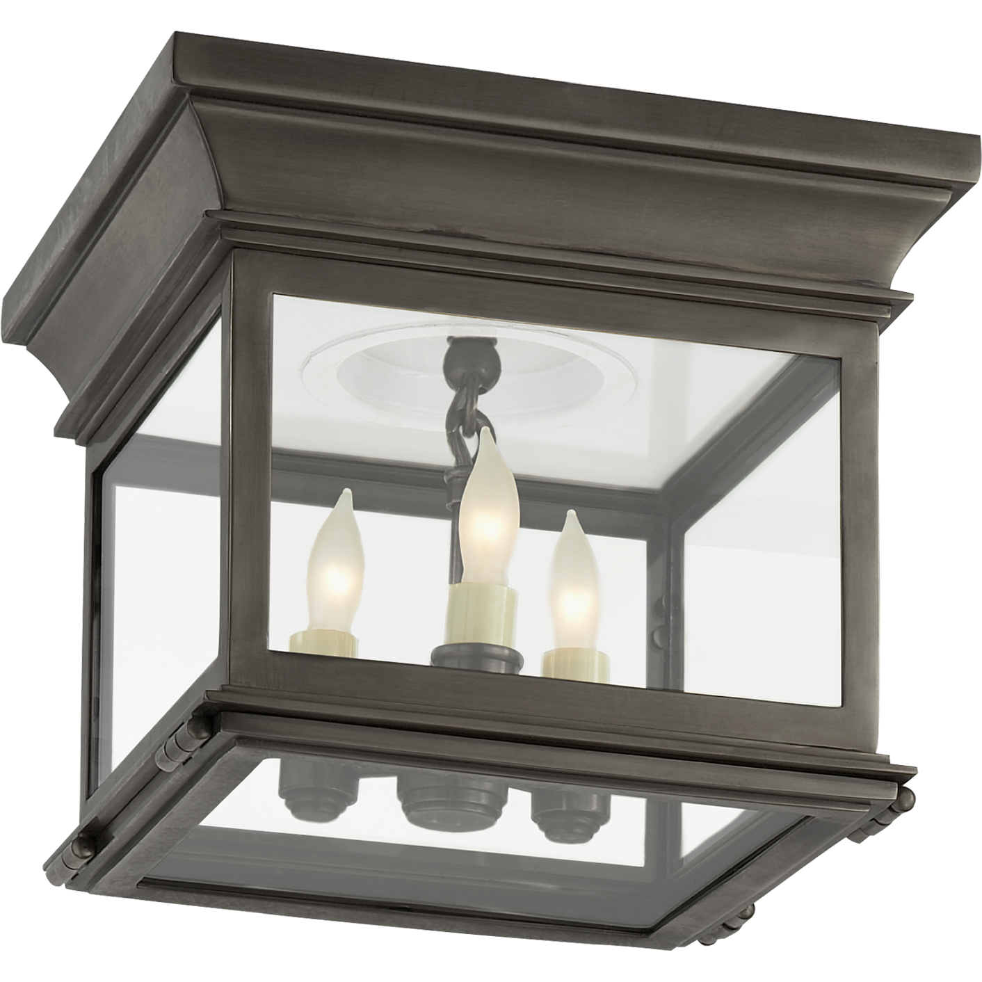 Club Small Square Flush Mount