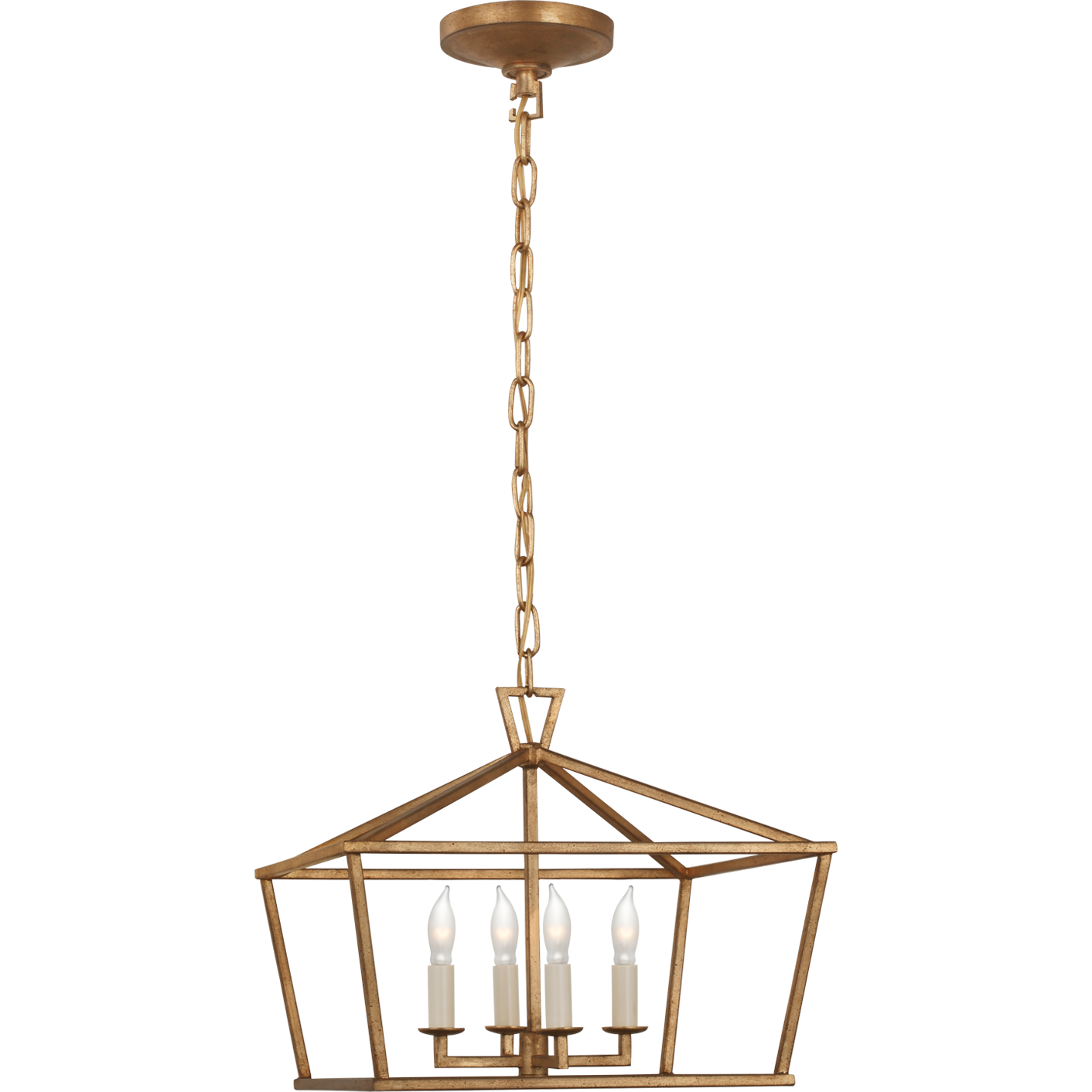 Darlana Small Wide Semi Flush Mount Lantern