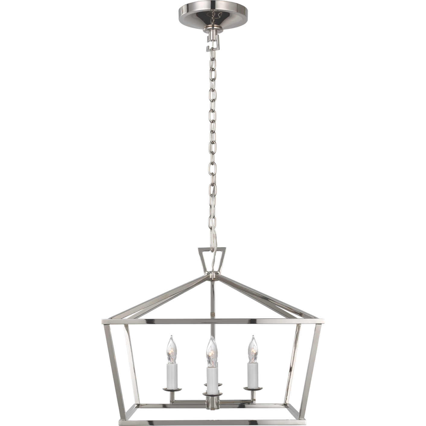 Darlana Small Wide Semi Flush Mount Lantern