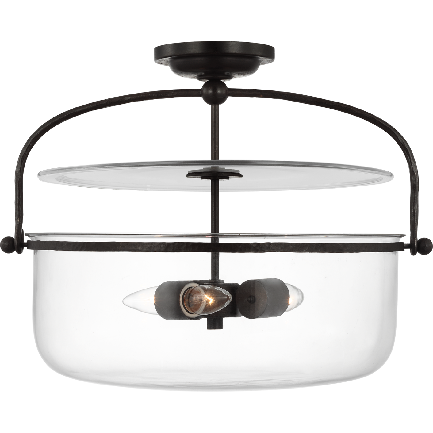 Lorford Medium Semi Flush Mount Lantern