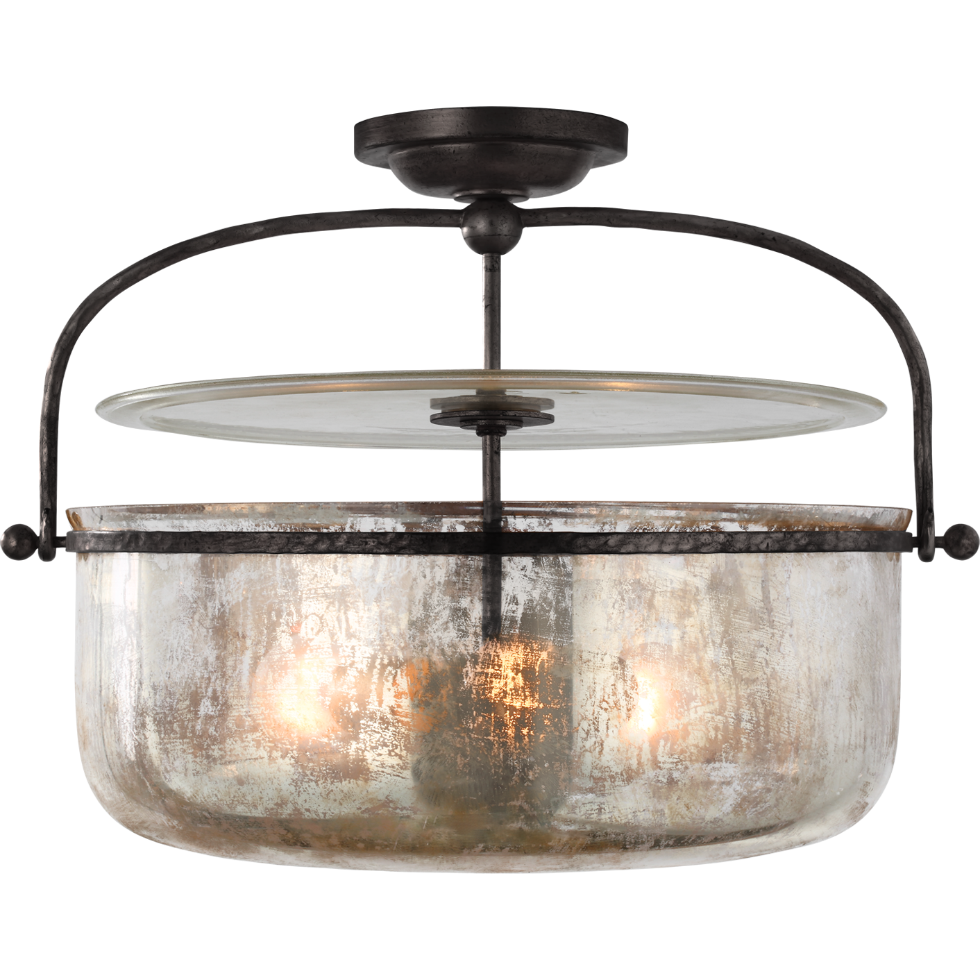 Lorford Medium Semi Flush Mount Lantern