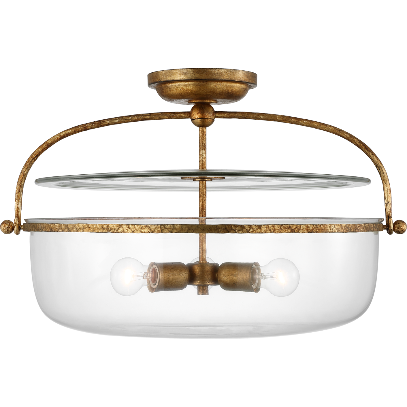 Lorford Large Semi Flush Lantern