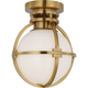 Gracie 7" Captured Globe Flush Mount