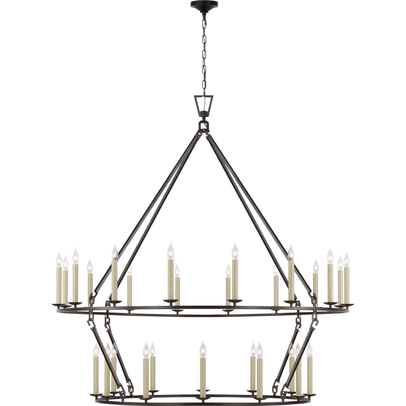 Darlana Oversized Two Tier Chandelier