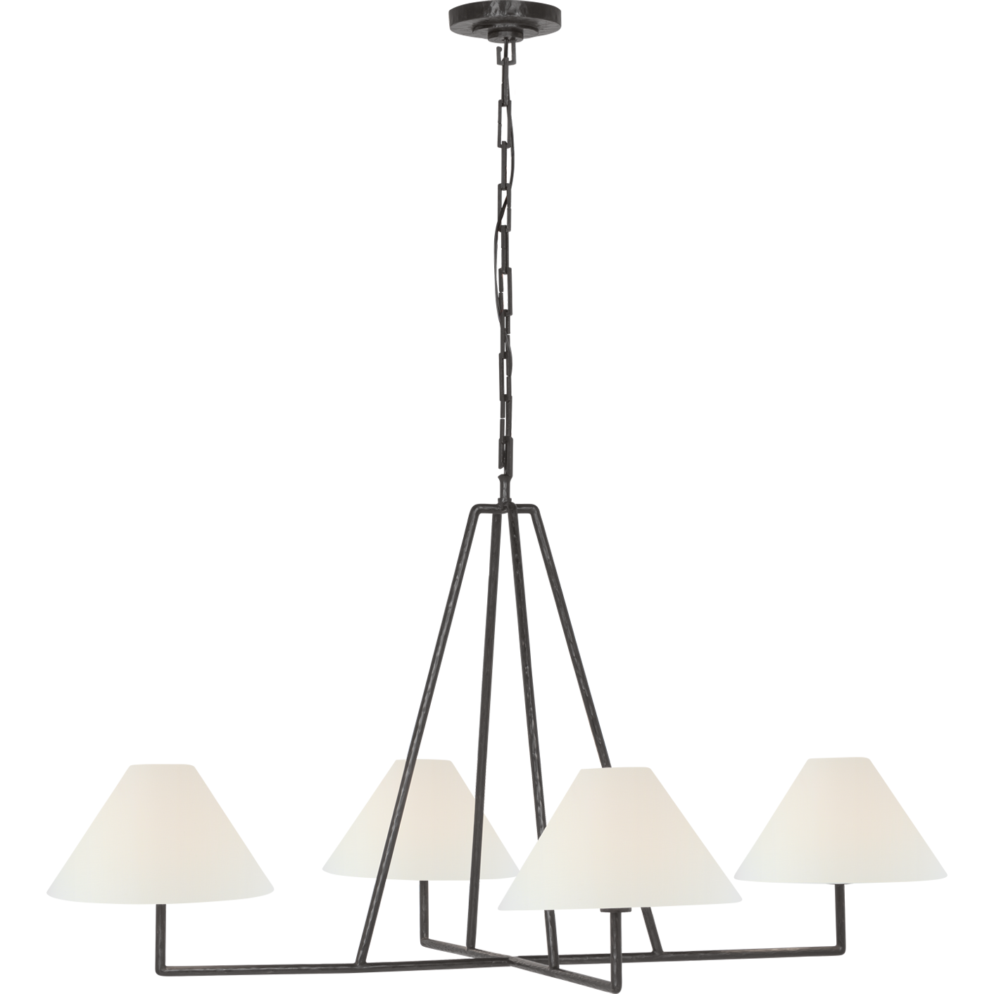 Ashton Extra Large Four Light Sculpted Chandelier