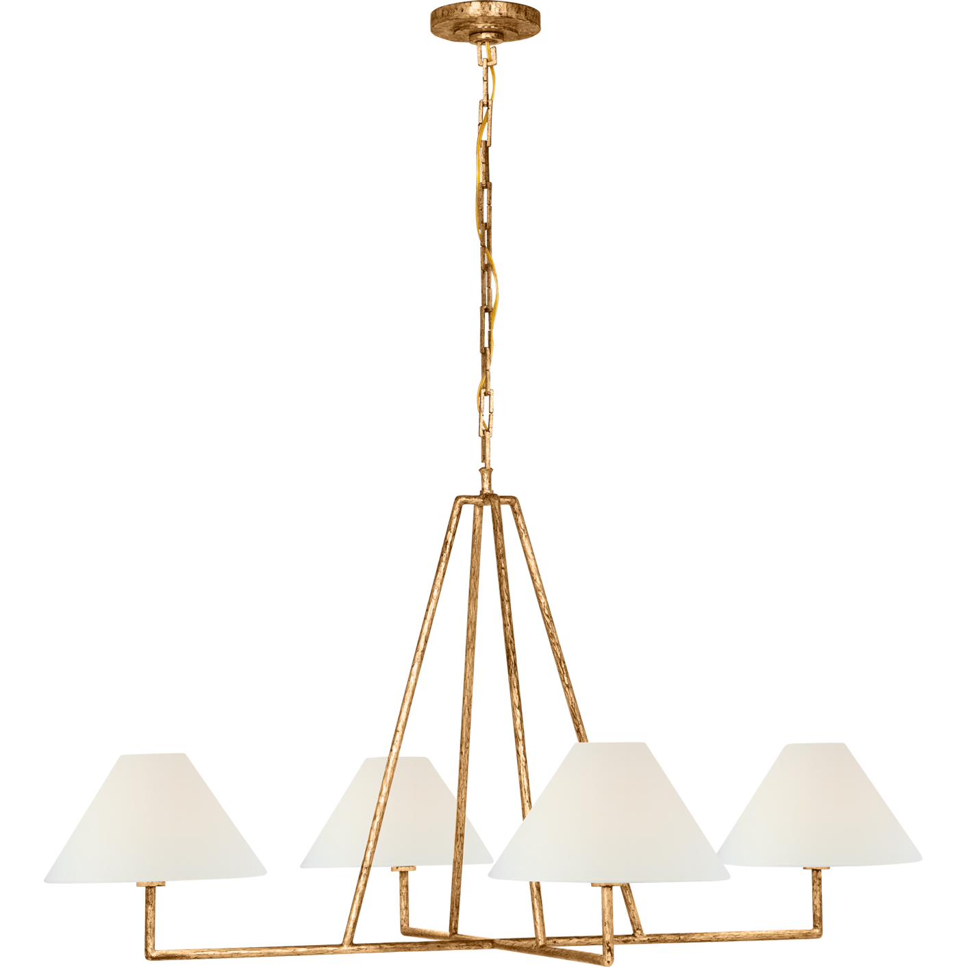 Ashton Extra Large Four Light Sculpted Chandelier