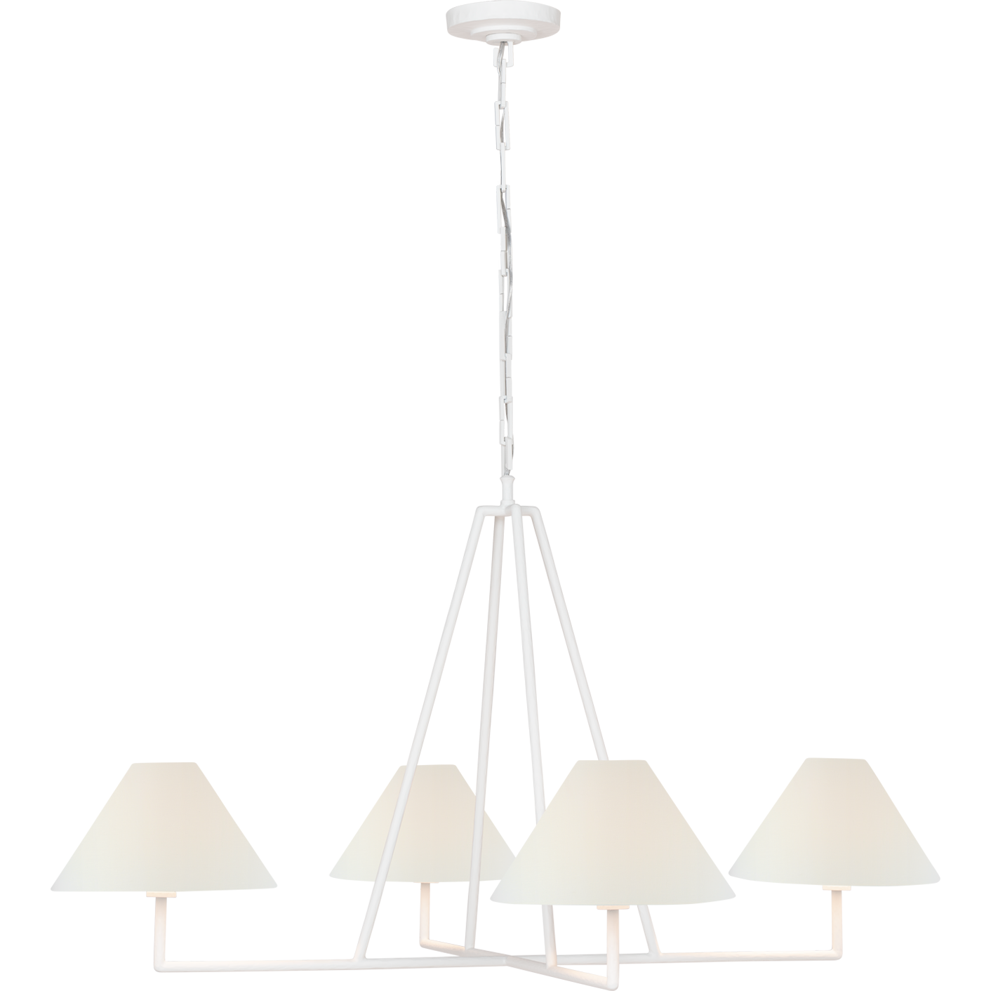 Ashton Extra Large Four Light Sculpted Chandelier