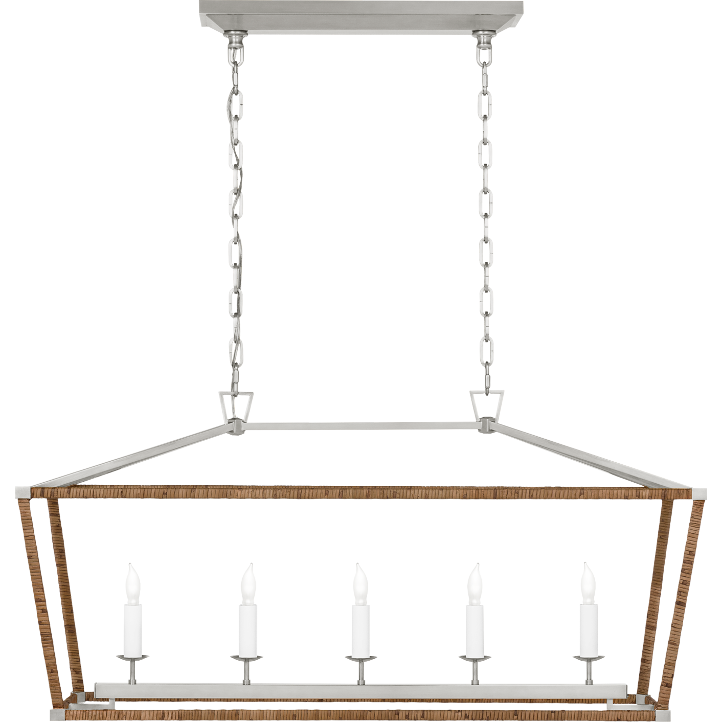 Darlana Medium Rattan Wrapped Linear Lantern