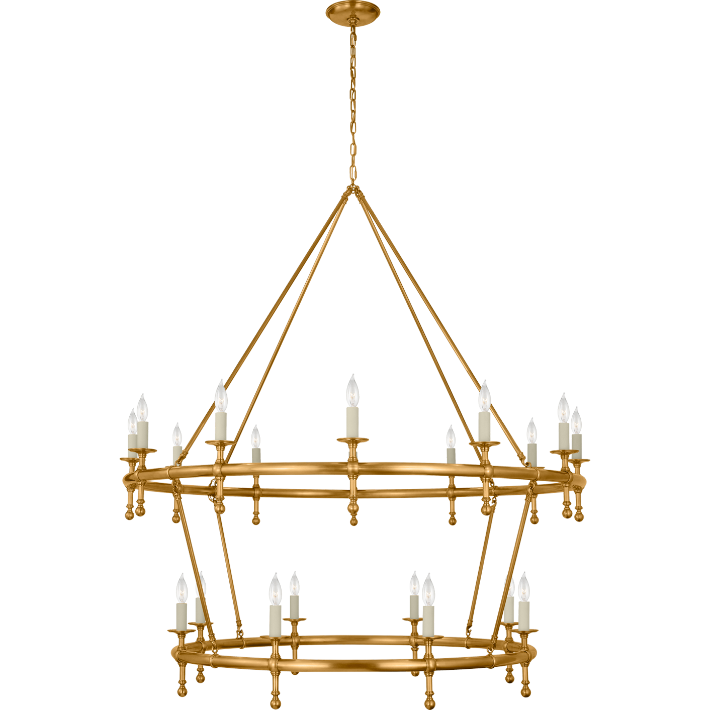 Classic 54" Two-Tier Ring Chandelier