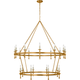 Classic 54" Two-Tier Ring Chandelier