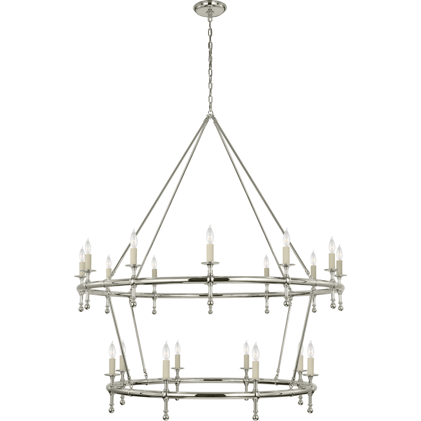 Classic 54" Two-Tier Ring Chandelier