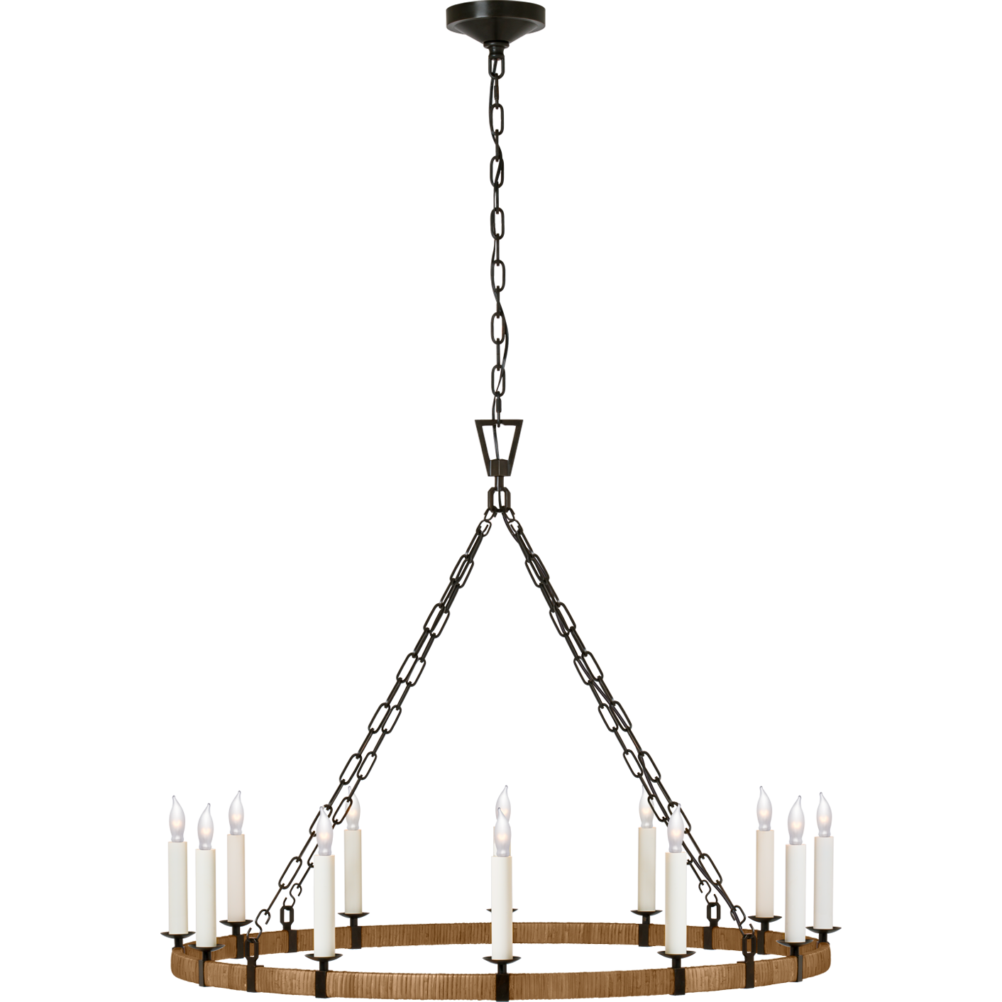 Darlana Large Wrapped Ring Chandelier