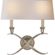 Cross Bouillotte Large Sconce with Natural Paper Shade