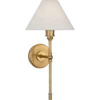 Parkington Large Tail Sconce with Linen Shade