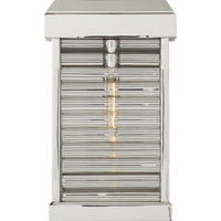 Dunmore Small Curved Glass Louver Sconce