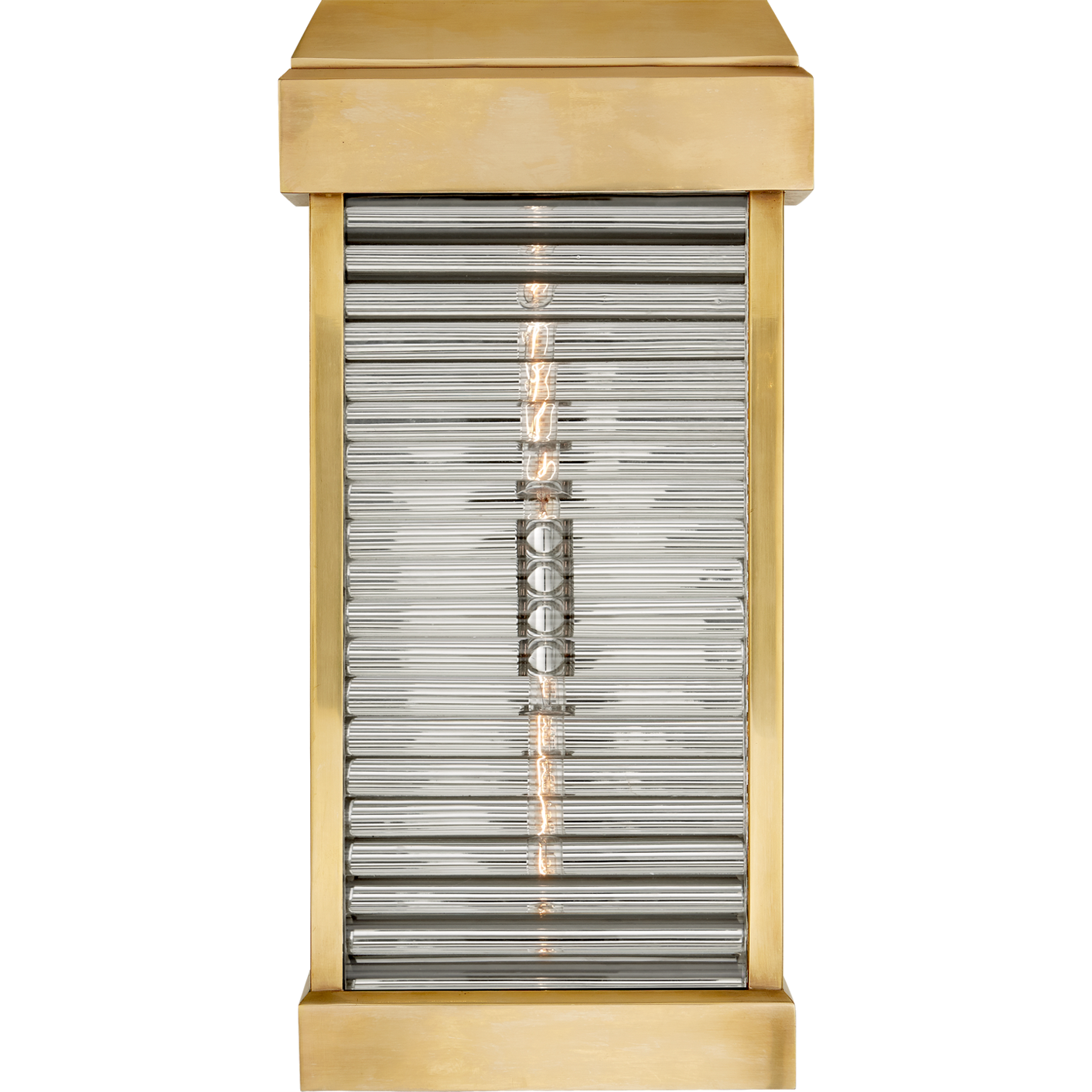 Dunmore Large Curved Glass Louver Sconce