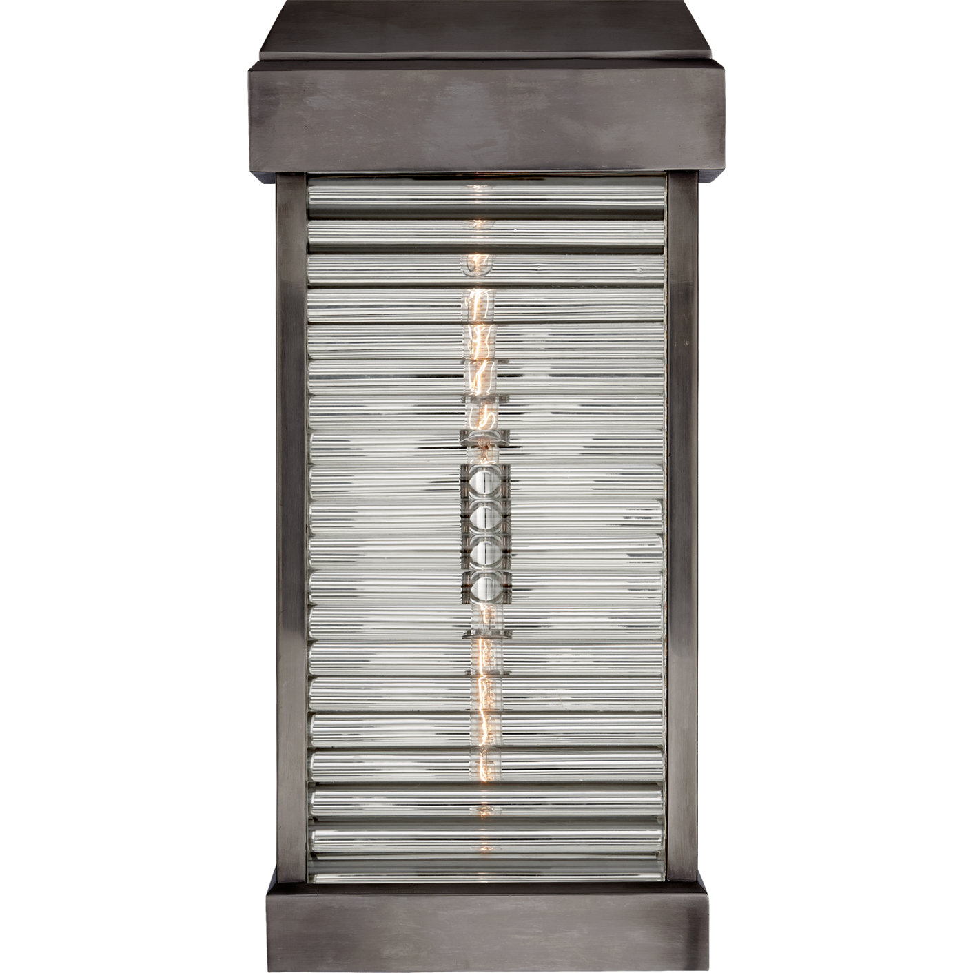 Dunmore Large Curved Glass Louver Sconce