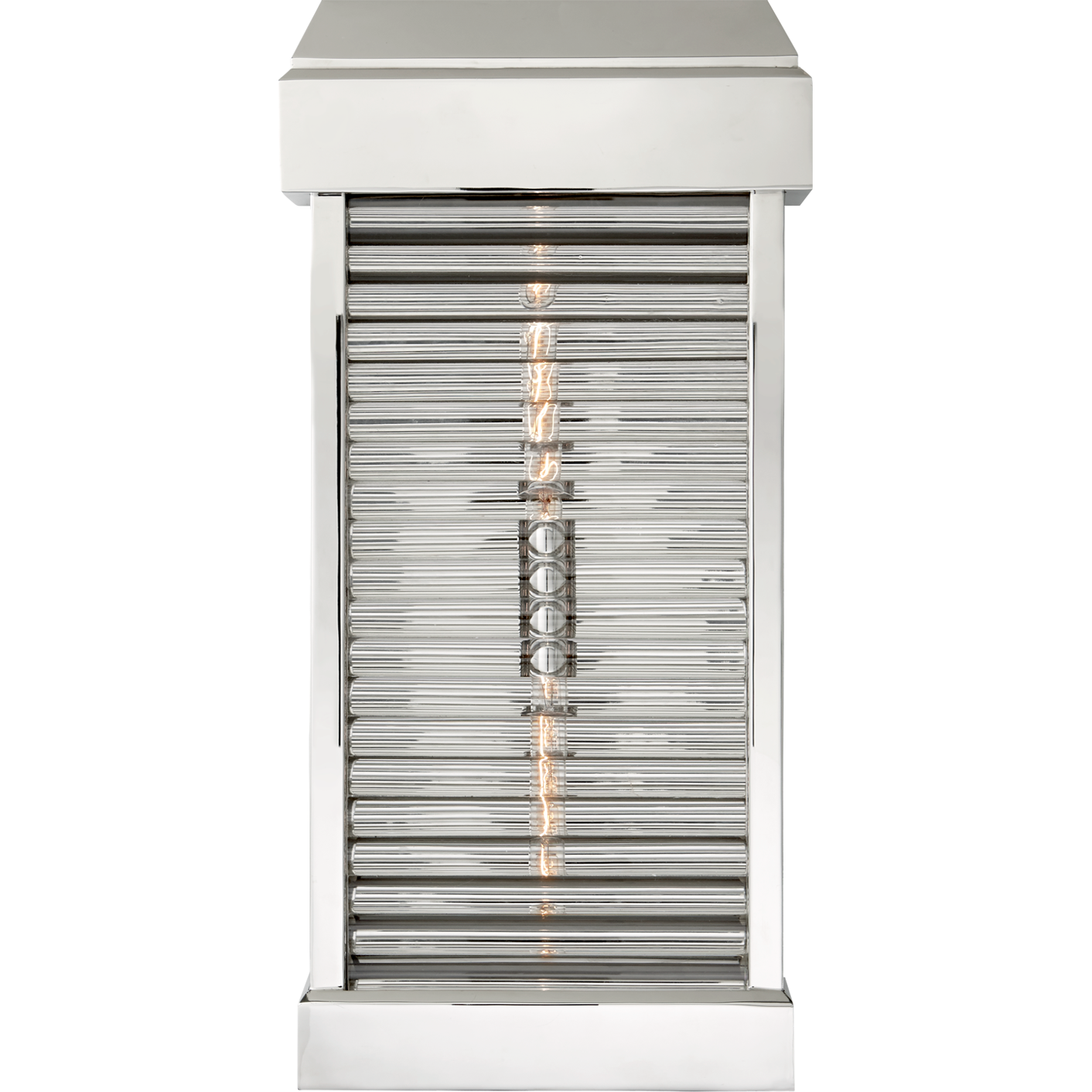 Dunmore Large Curved Glass Louver Sconce