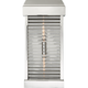 Dunmore Large Curved Glass Louver Sconce