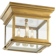 Club Small Square Flush Mount