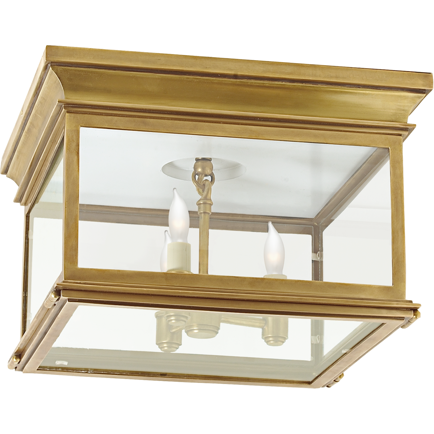 Club Large Square Flush Mount