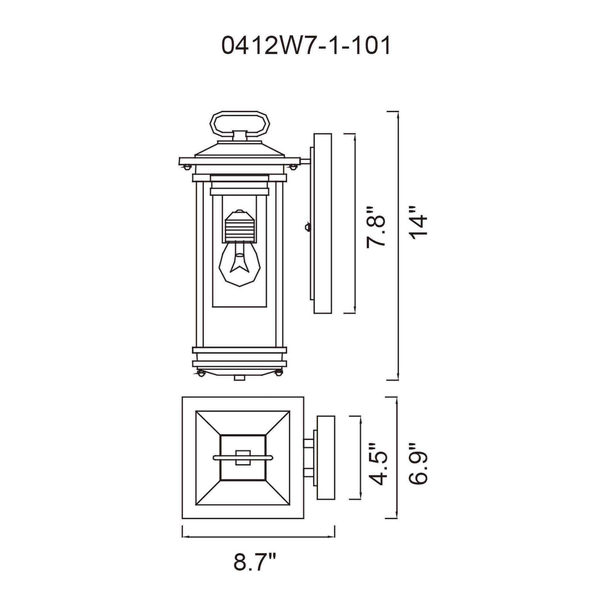 CWI - Granville 1-Light Outdoor Wall Light - Lights Canada