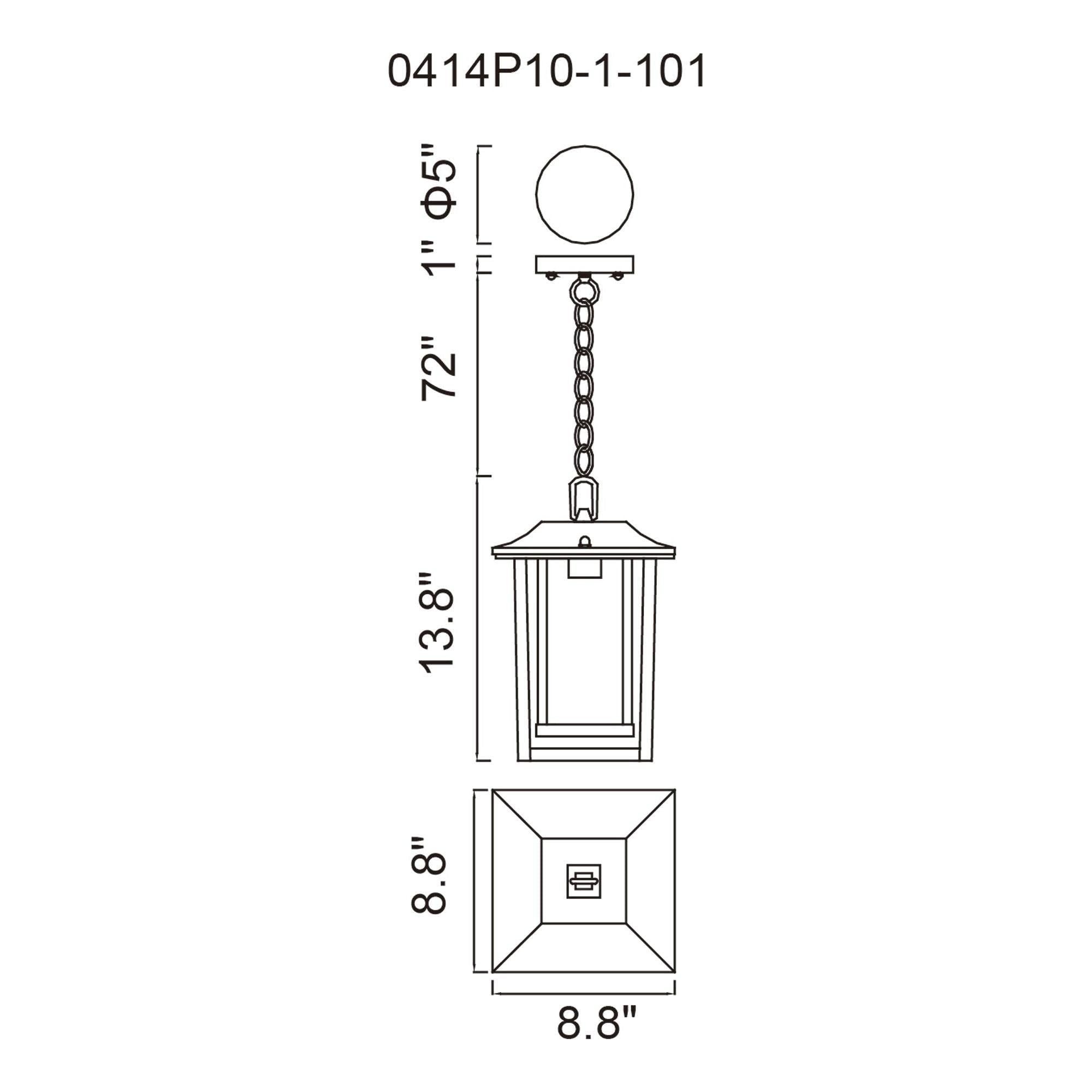 CWI - Winfield 1-Light Outdoor Pendant - Lights Canada