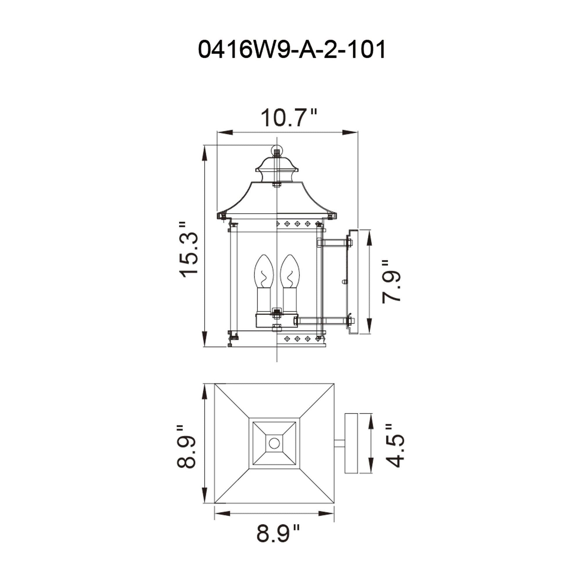 CWI - Cleveland 2-Light Outdoor Wall Light - Lights Canada