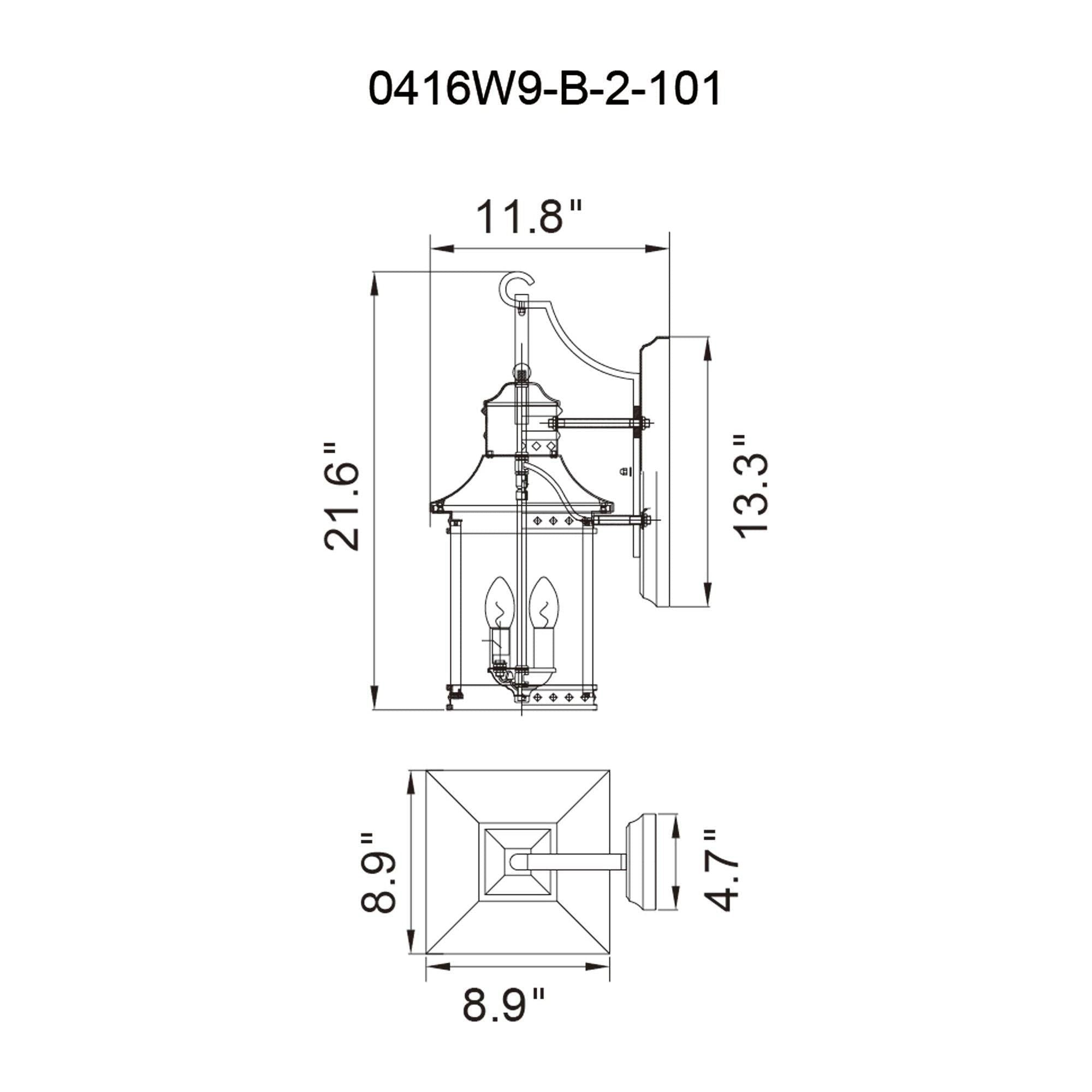 CWI - Cleveland 2-Light Outdoor Wall Light - Lights Canada