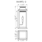 CWI - Milford 2-Light Outdoor Wall Light - Lights Canada