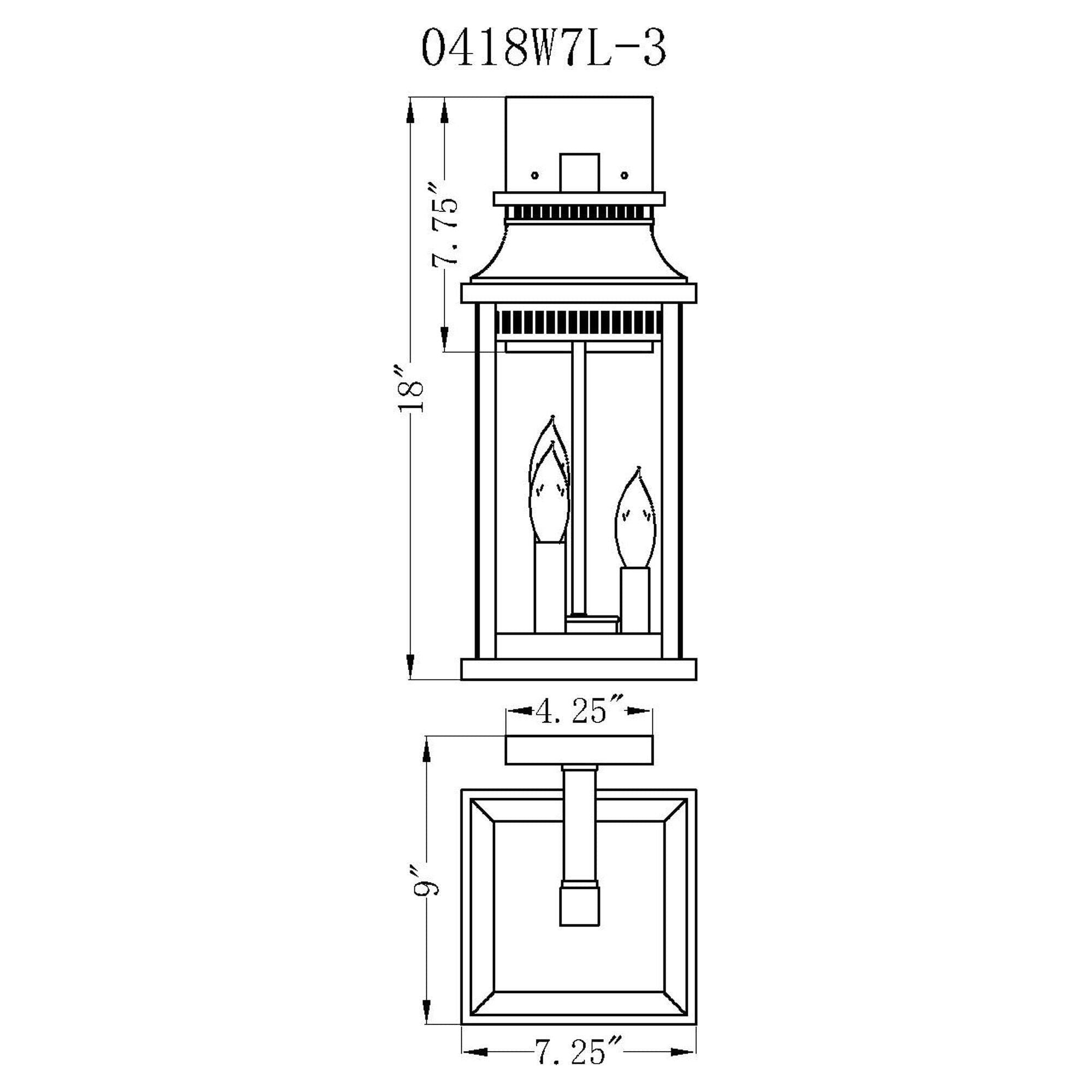 CWI - Milford 3-Light Outdoor Wall Light - Lights Canada