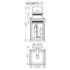 CWI - Milford 3-Light Outdoor Wall Light - Lights Canada