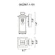 CWI - Oakwood 1-Light Outdoor Wall Light - Lights Canada