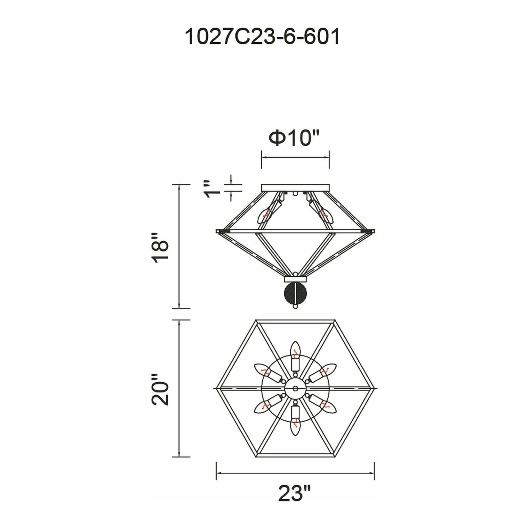 CWI - Calista Flush Mount - Lights Canada