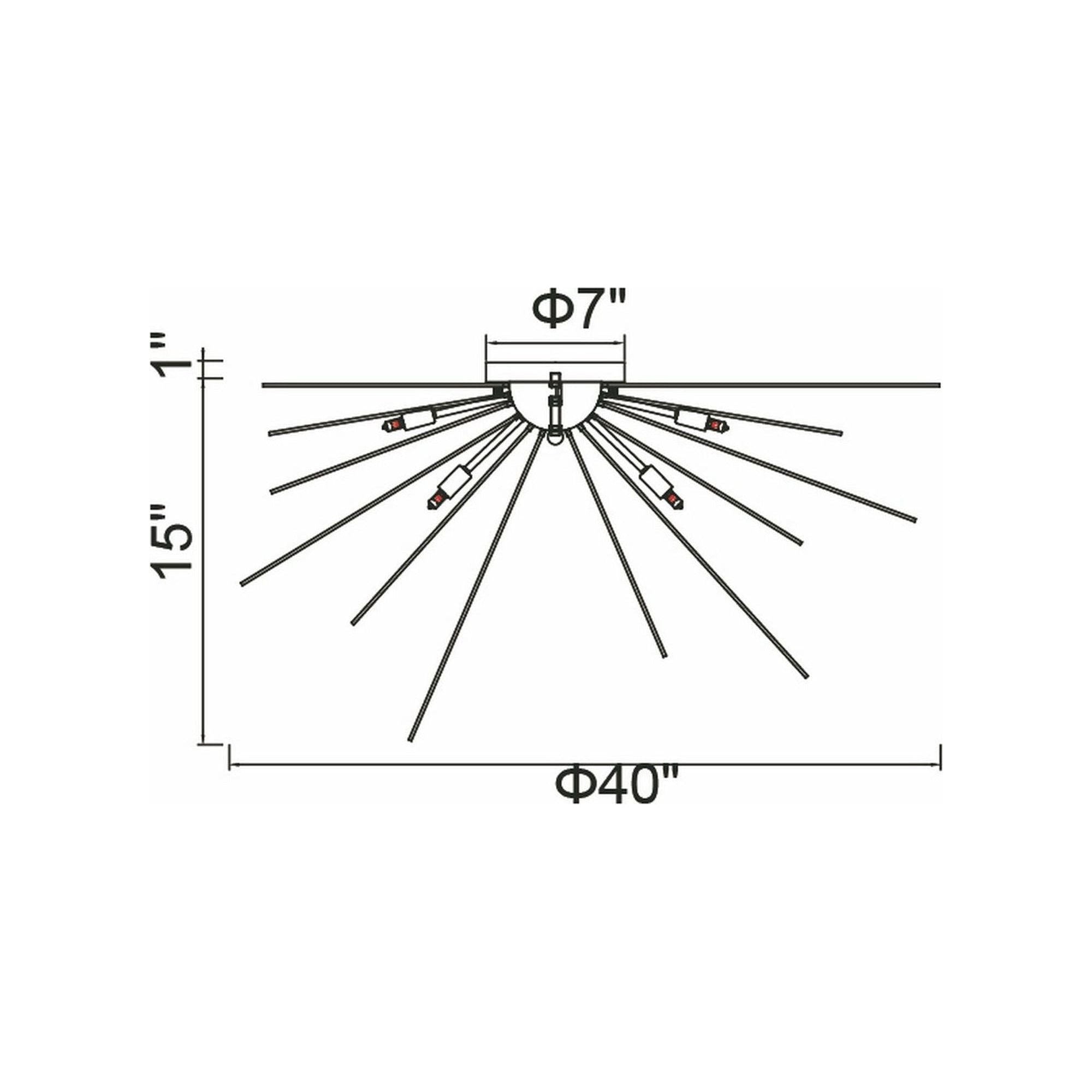 CWI - Savannah 8-Light Flush Mount - Lights Canada