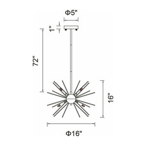 CWI - Savannah 6-Light Chandelier - Lights Canada