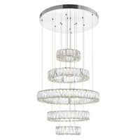 Madeline Integrated LED 5 Ring Chandelier