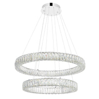 Madeline Integrated LED 2 Ring 32" Chandelier