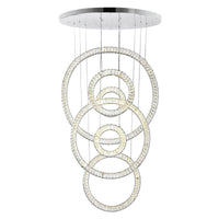 Celina Integrated LED 34" 6 Ring Chandelier
