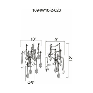 CWI - Anita 2-Light Sconce - Lights Canada