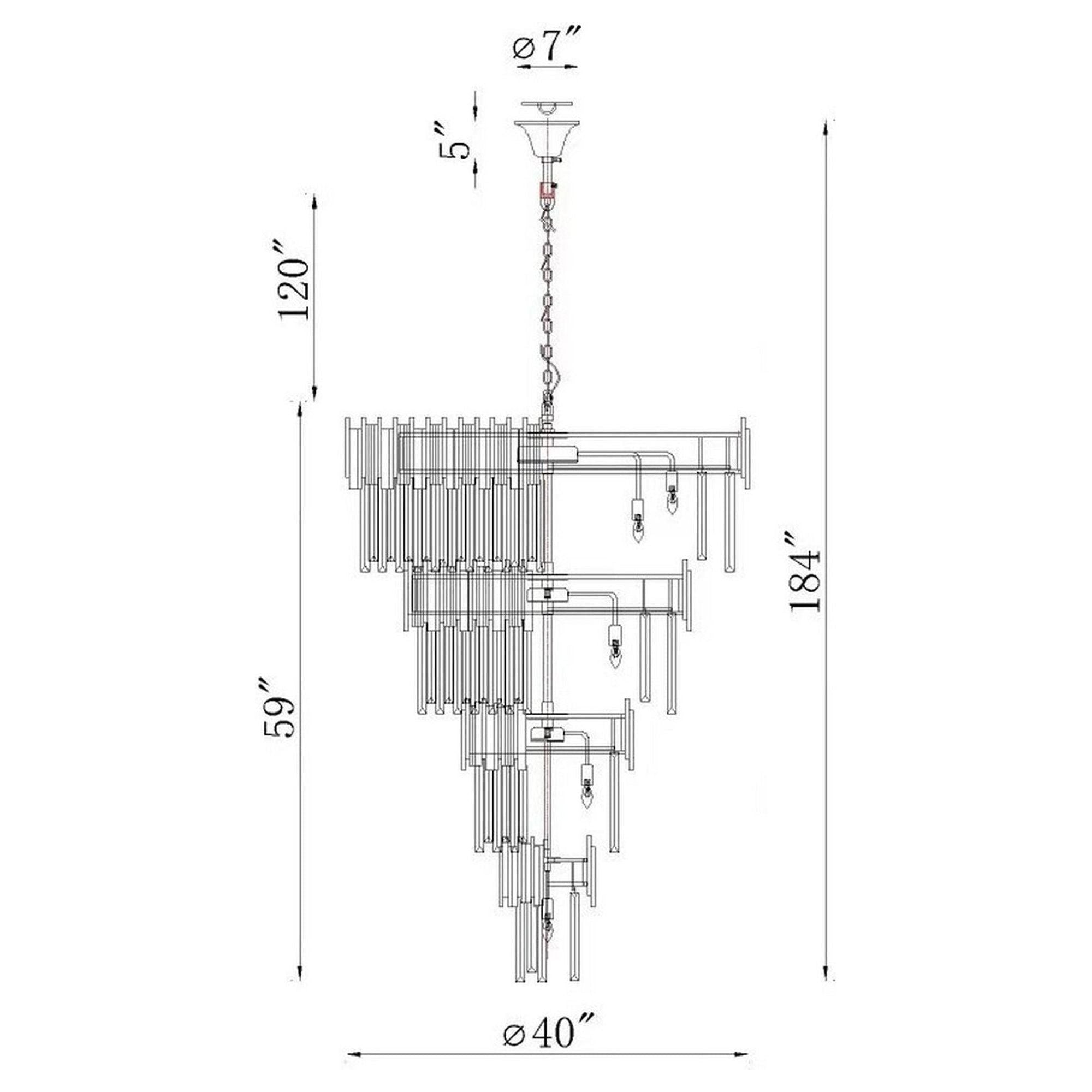 CWI - Deco 34-Light Down Chandelier - Lights Canada