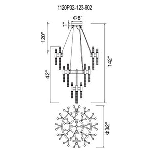 CWI - Orgue 123-Light Chandelier - Lights Canada